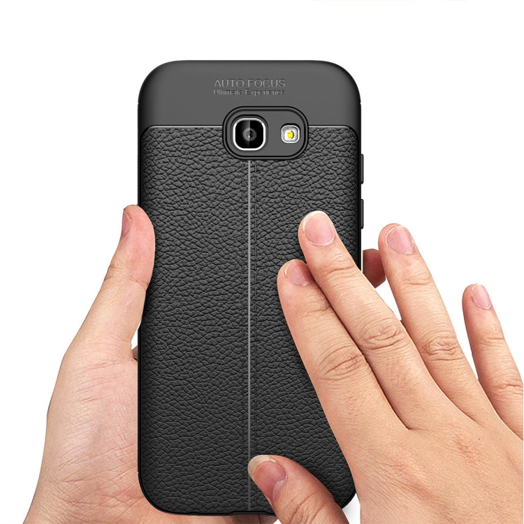 For Galaxy A5 (2017) / A520 Litchi Texture TPU Protective Case