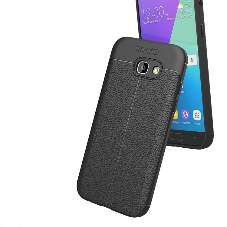 For Galaxy A5 (2017) / A520 Litchi Texture TPU Protective Case