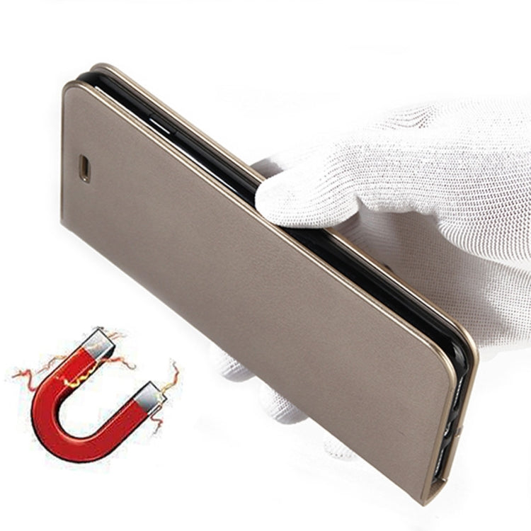 For Galaxy Note 8 Cowhide Texture PC Bumper Frame Strong Magnetic Adsorption Horizontal Flip Leather Case with Holder & Card Slots