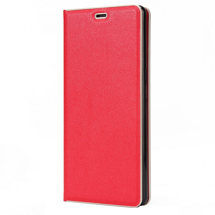 For Galaxy Note 8 Cowhide Texture PC Bumper Frame Strong Magnetic Adsorption Horizontal Flip Leather Case with Holder & Card Slots