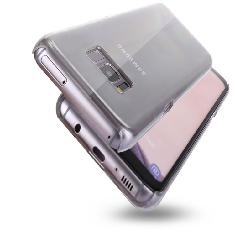 For Galaxy S8 PC Transparent Protective Back Cover Case(Transparent)