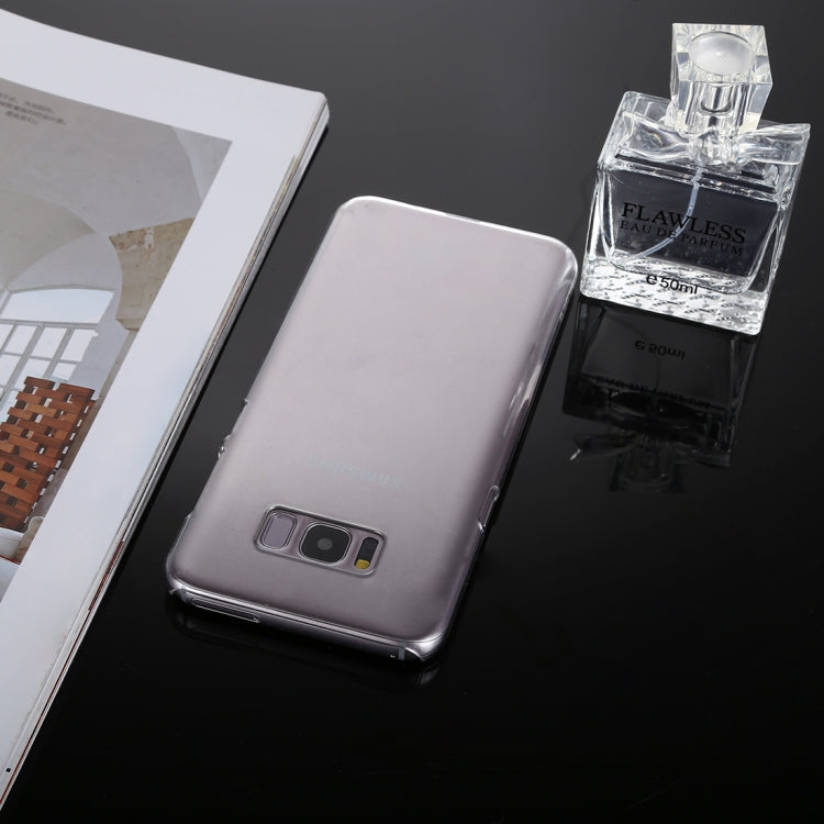 For Galaxy S8 PC Transparent Protective Back Cover Case(Transparent)