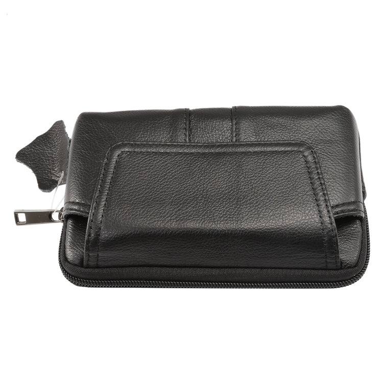 6.0 inch and Below Universal Genuine Leather Men Horizontal Style Case Waist Bag with Belt Hole, For Sony, Huawei, Meizu, Lenovo, ASUS, Cubot, Oneplus, Xiaomi, Ulefone, Letv, DOOGEE, Vkworld, and other Smartphones