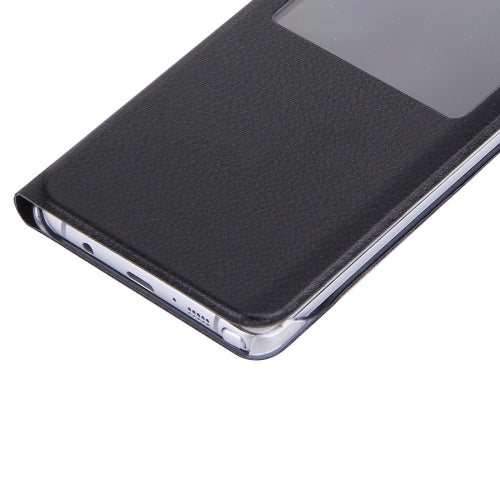 For Galaxy Note 7 / N930 Litchi Texture Horizontal Flip Leather Case with Call Display ID