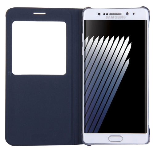 For Galaxy Note 7 / N930 Litchi Texture Horizontal Flip Leather Case with Call Display ID