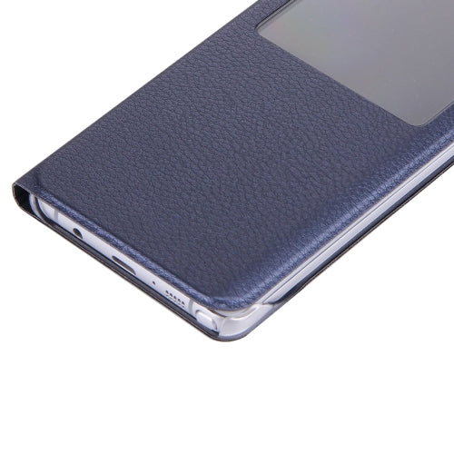 For Galaxy Note 7 / N930 Litchi Texture Horizontal Flip Leather Case with Call Display ID