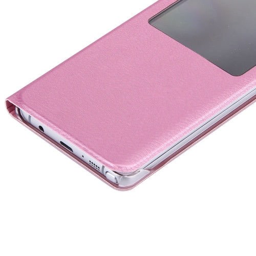 For Galaxy Note 7 / N930 Litchi Texture Horizontal Flip Leather Case with Call Display ID