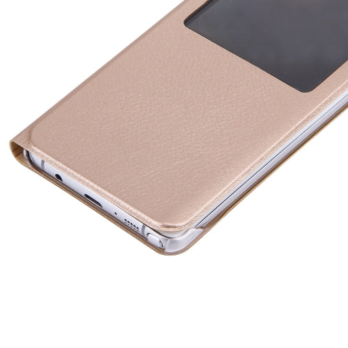 For Galaxy Note 7 / N930 Litchi Texture Horizontal Flip Leather Case with Call Display ID