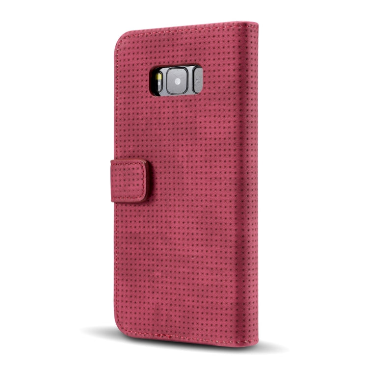 For Galaxy S8 + / G955 Retro Style Mesh Breathable Horizontal Flip Leather Case with Card Slot & Holder & Wallet