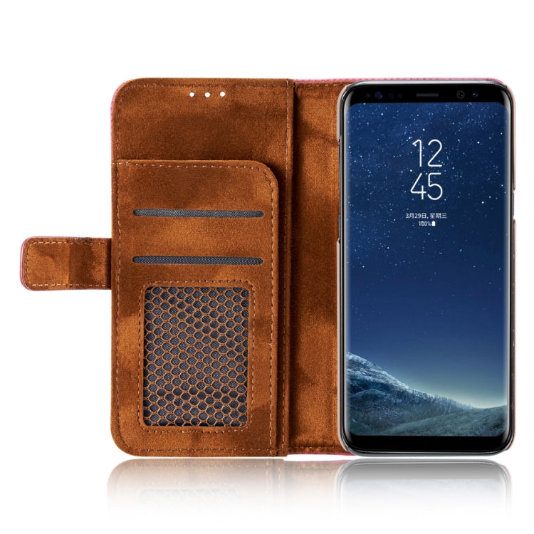 For Galaxy S8 + / G955 Retro Style Mesh Breathable Horizontal Flip Leather Case with Card Slot & Holder & Wallet