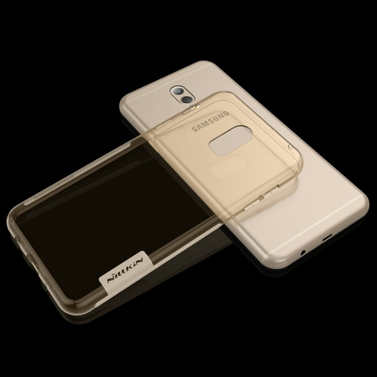 NILLKIN Nature TPU Case for Galaxy C7 (2017) Stylish 0.6mm Ultrathin Clear Color Soft Protective Case Back Cover(Gold)