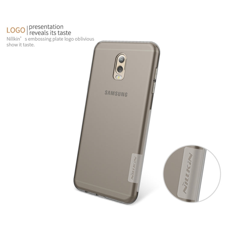 NILLKIN Nature TPU Case for Galaxy C7 (2017) Stylish 0.6mm Ultrathin Clear Color Soft Protective Case Back Cover(Gold)