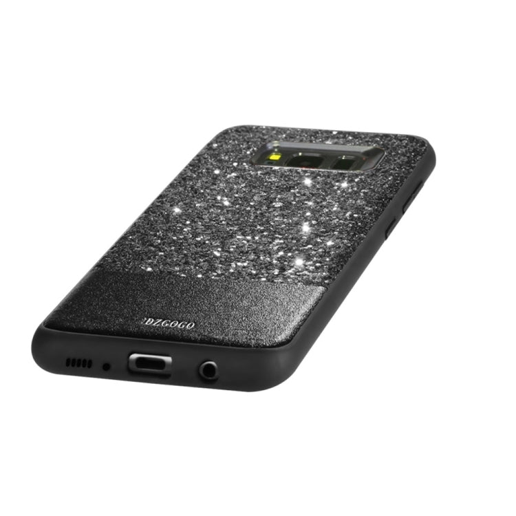 DZGOGO BLING Series for Galaxy S8 + / G955 PU + TPU + PC Sequins Grind Arenaceous Protection Case