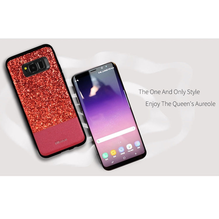 DZGOGO BLING Series for Galaxy S8 + / G955 PU + TPU + PC Sequins Grind Arenaceous Protection Case