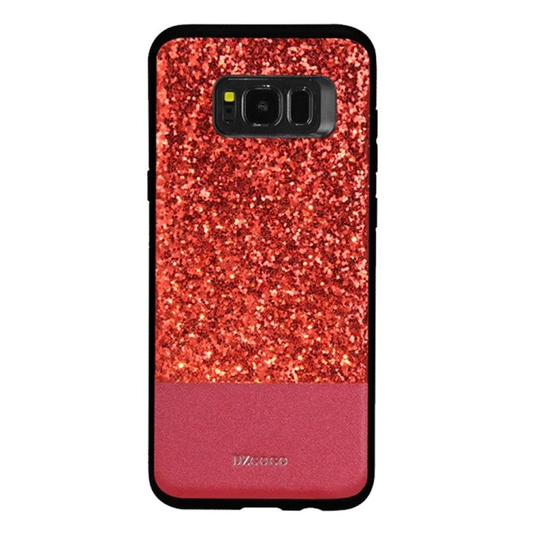 DZGOGO BLING Series for Galaxy S8 + / G955 PU + TPU + PC Sequins Grind Arenaceous Protection Case