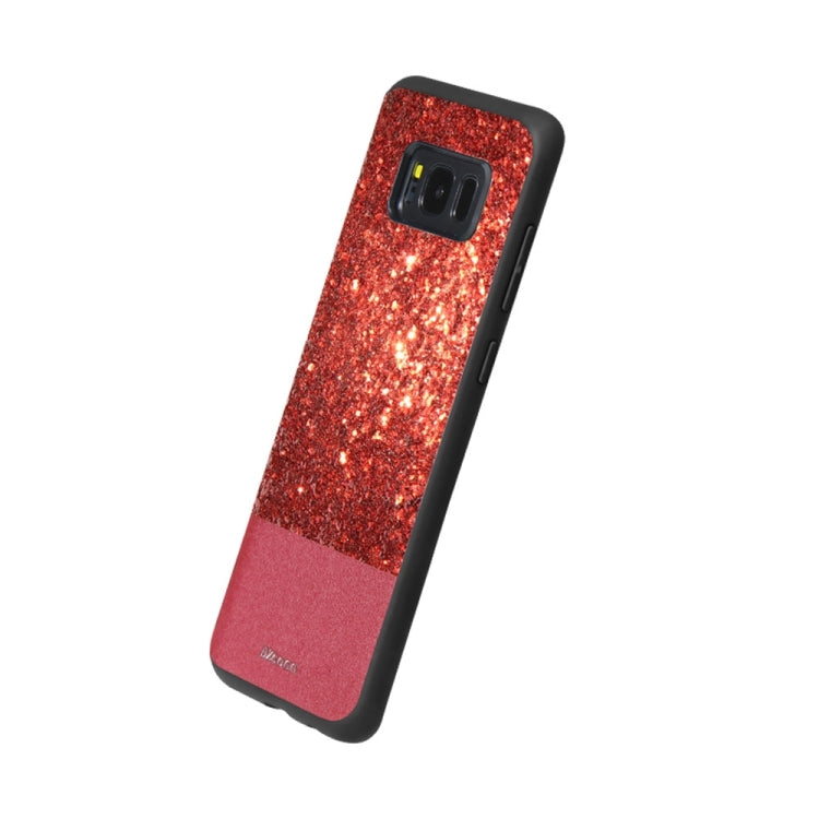 DZGOGO BLING Series for Galaxy S8 + / G955 PU + TPU + PC Sequins Grind Arenaceous Protection Case