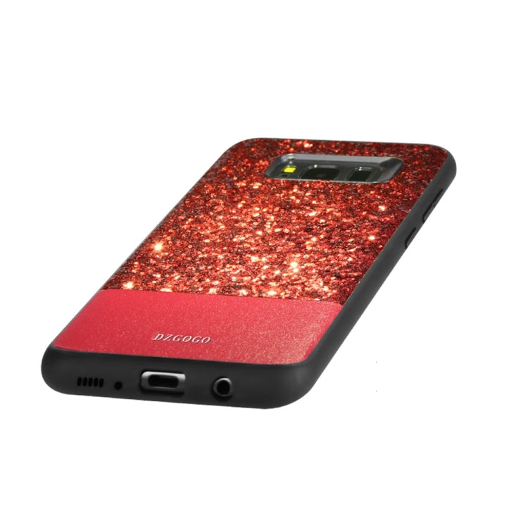 DZGOGO BLING Series for Galaxy S8 + / G955 PU + TPU + PC Sequins Grind Arenaceous Protection Case