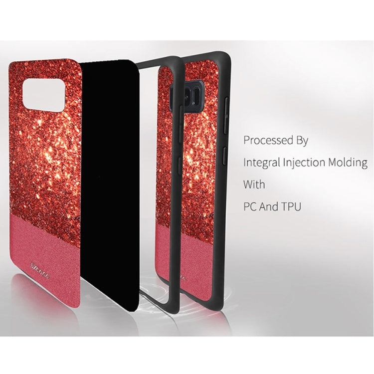DZGOGO BLING Series for Galaxy S8 + / G955 PU + TPU + PC Sequins Grind Arenaceous Protection Case