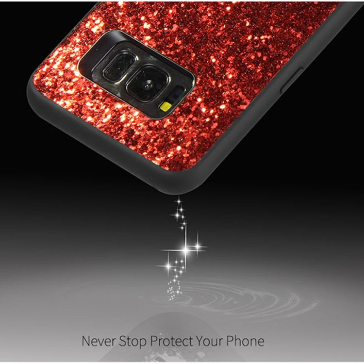 DZGOGO BLING Series for Galaxy S8 + / G955 PU + TPU + PC Sequins Grind Arenaceous Protection Case