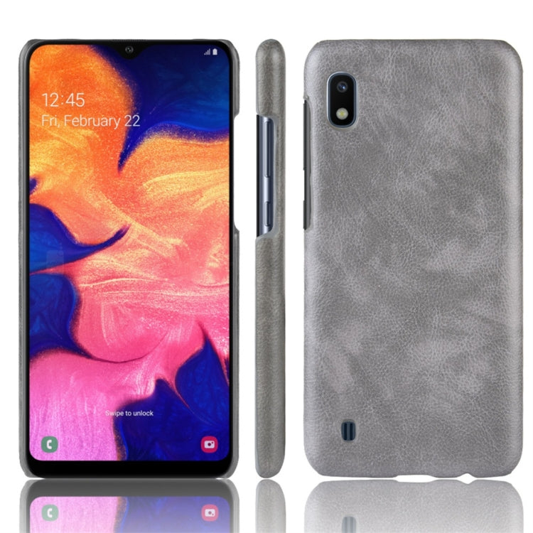 Shockproof Litchi Texture PC + PU Protective Case for Galaxy A10