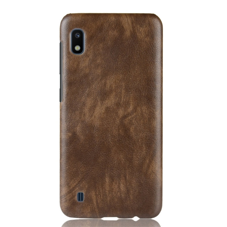 Shockproof Litchi Texture PC + PU Protective Case for Galaxy A10