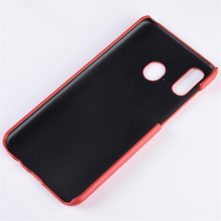 Shockproof Litchi Texture PC + PU Protective Case for Galaxy A40