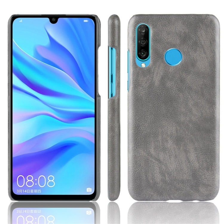 Shockproof Litchi Texture PC + PU Protective Case for Galaxy M30