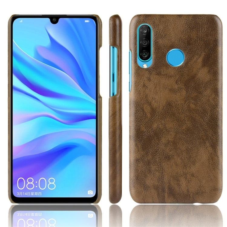 Shockproof Litchi Texture PC + PU Protective Case for Galaxy M30