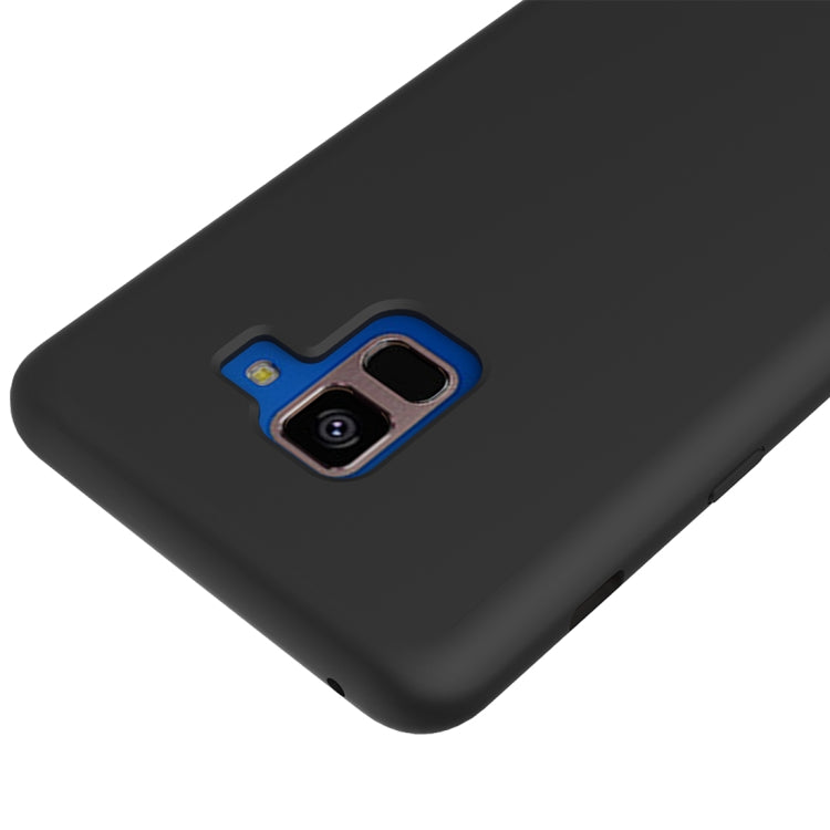 Solid Color Liquid Silicone Dropproof Protective Case for Samsung Galaxy A8 Plus (2018)
