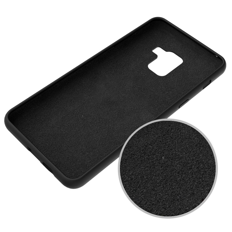 Solid Color Liquid Silicone Dropproof Protective Case for Samsung Galaxy A8 Plus (2018)
