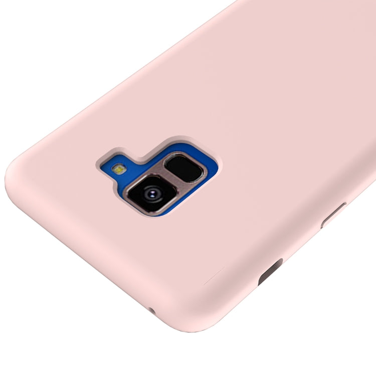 Solid Color Liquid Silicone Dropproof Protective Case for Samsung Galaxy A8 Plus (2018)