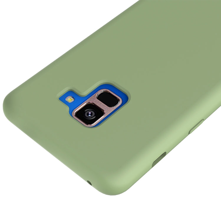 Solid Color Liquid Silicone Dropproof Protective Case for Samsung Galaxy A8 Plus (2018)