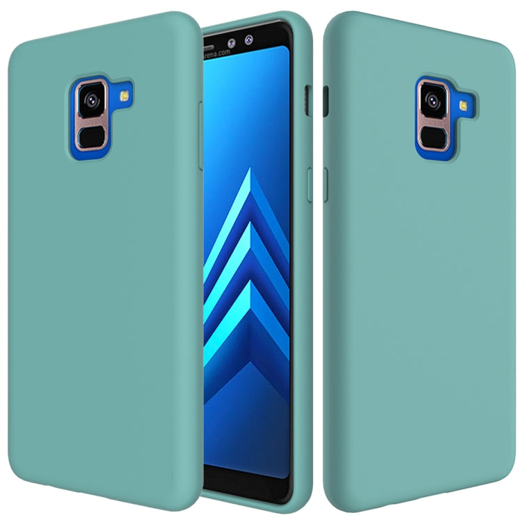 Solid Color Liquid Silicone Dropproof Protective Case for Samsung Galaxy A8 Plus (2018)