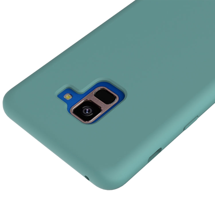Solid Color Liquid Silicone Dropproof Protective Case for Samsung Galaxy A8 Plus (2018)