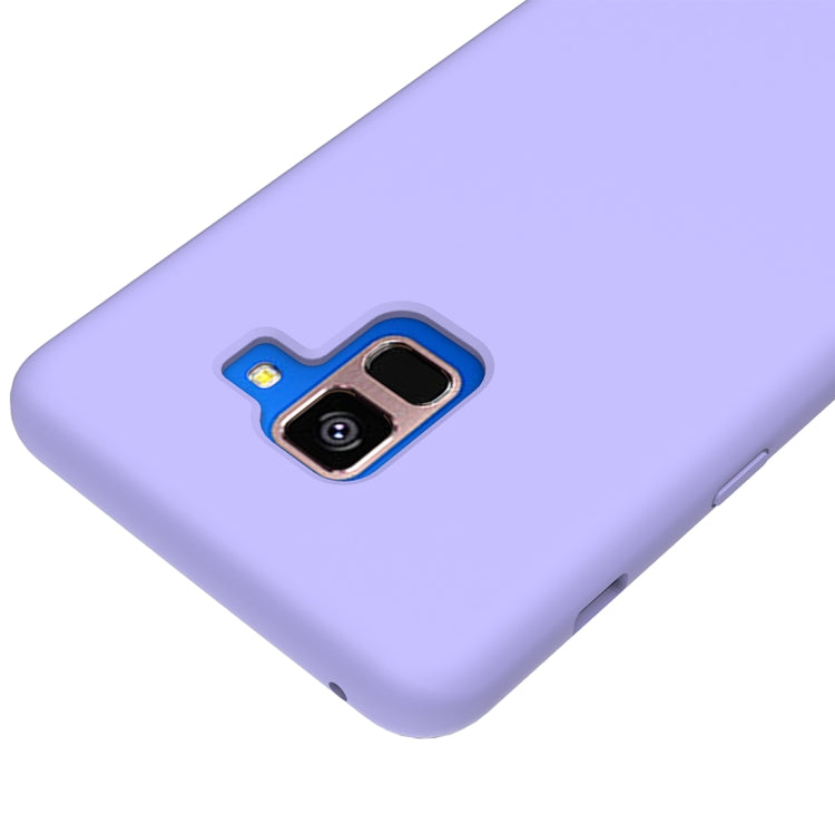 Solid Color Liquid Silicone Dropproof Protective Case for Samsung Galaxy A8 Plus (2018)