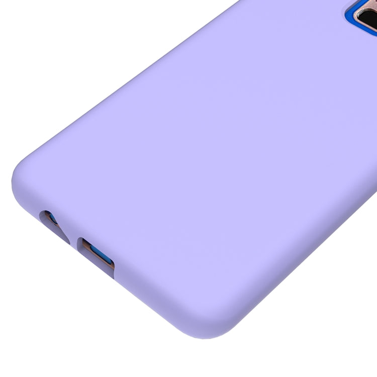 Solid Color Liquid Silicone Dropproof Protective Case for Samsung Galaxy A8 Plus (2018)