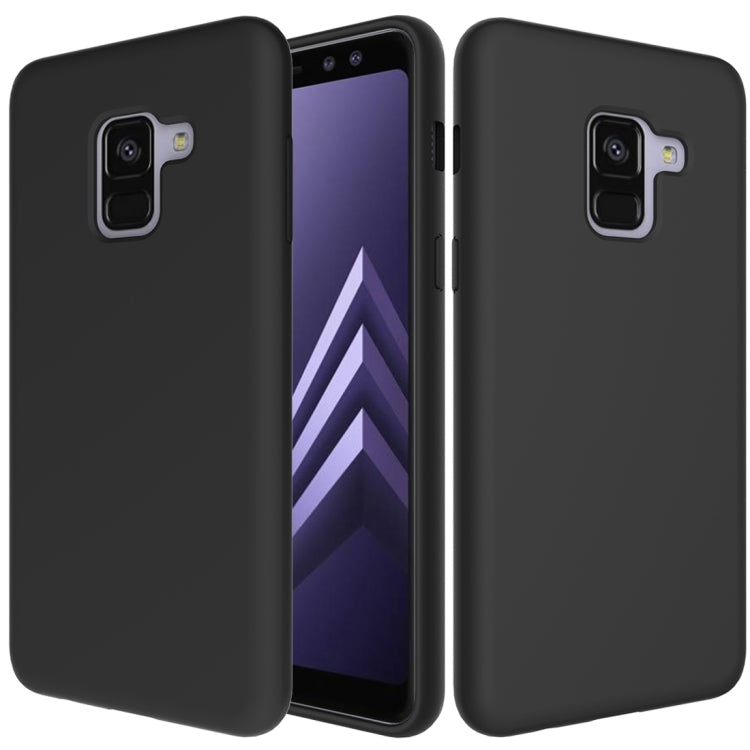 Solid Color Liquid Silicone Dropproof Protective Case for Samsung Galaxy A8 (2018)