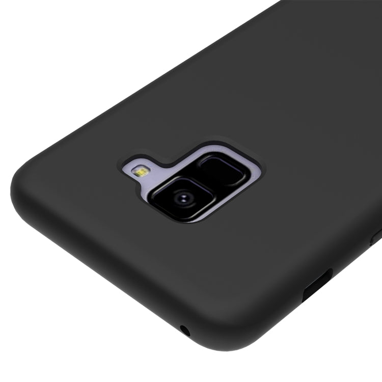 Solid Color Liquid Silicone Dropproof Protective Case for Samsung Galaxy A8 (2018)