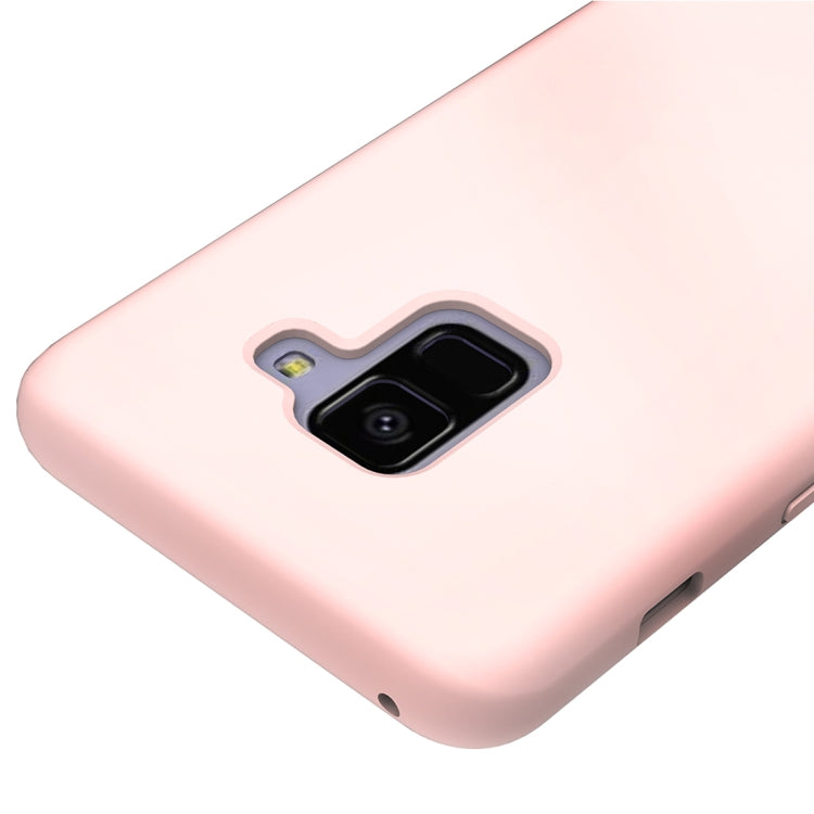 Solid Color Liquid Silicone Dropproof Protective Case for Samsung Galaxy A8 (2018)