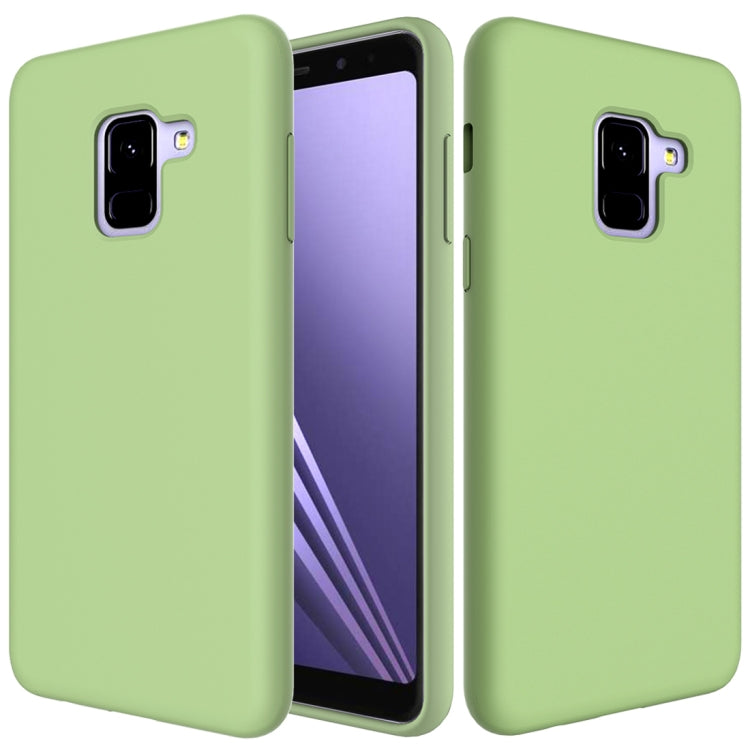 Solid Color Liquid Silicone Dropproof Protective Case for Samsung Galaxy A8 (2018)