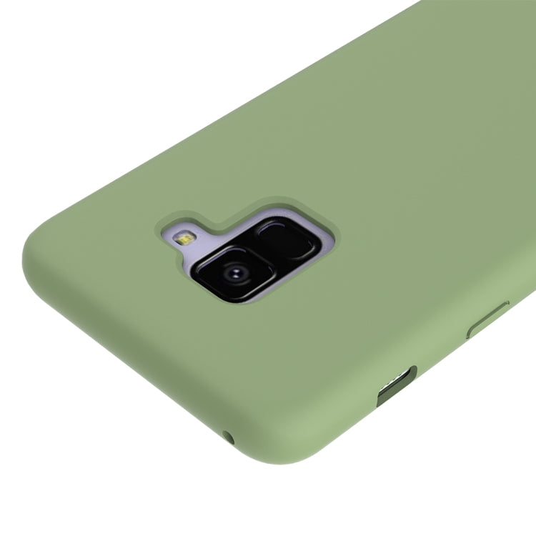 Solid Color Liquid Silicone Dropproof Protective Case for Samsung Galaxy A8 (2018)