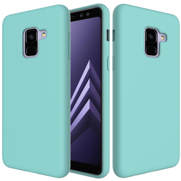 Solid Color Liquid Silicone Dropproof Protective Case for Samsung Galaxy A8 (2018)