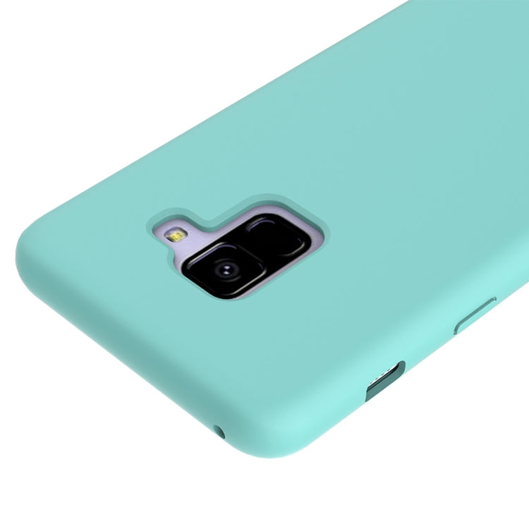 Solid Color Liquid Silicone Dropproof Protective Case for Samsung Galaxy A8 (2018)