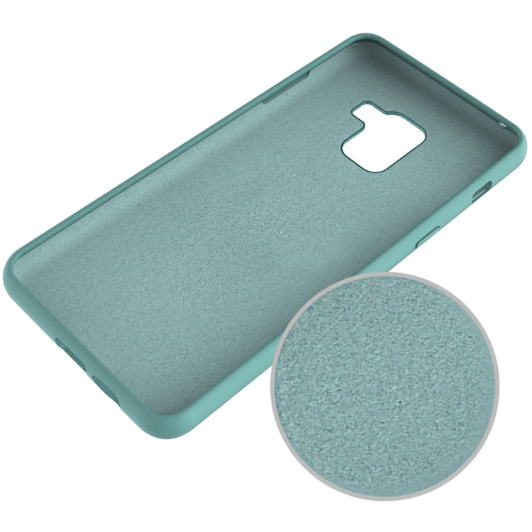 Solid Color Liquid Silicone Dropproof Protective Case for Samsung Galaxy A8 (2018)