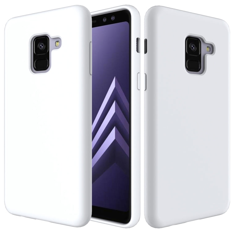 Solid Color Liquid Silicone Dropproof Protective Case for Samsung Galaxy A8 (2018)