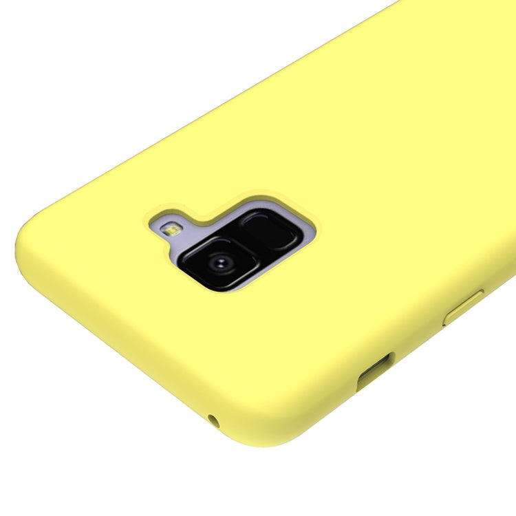 Solid Color Liquid Silicone Dropproof Protective Case for Samsung Galaxy A8 (2018)