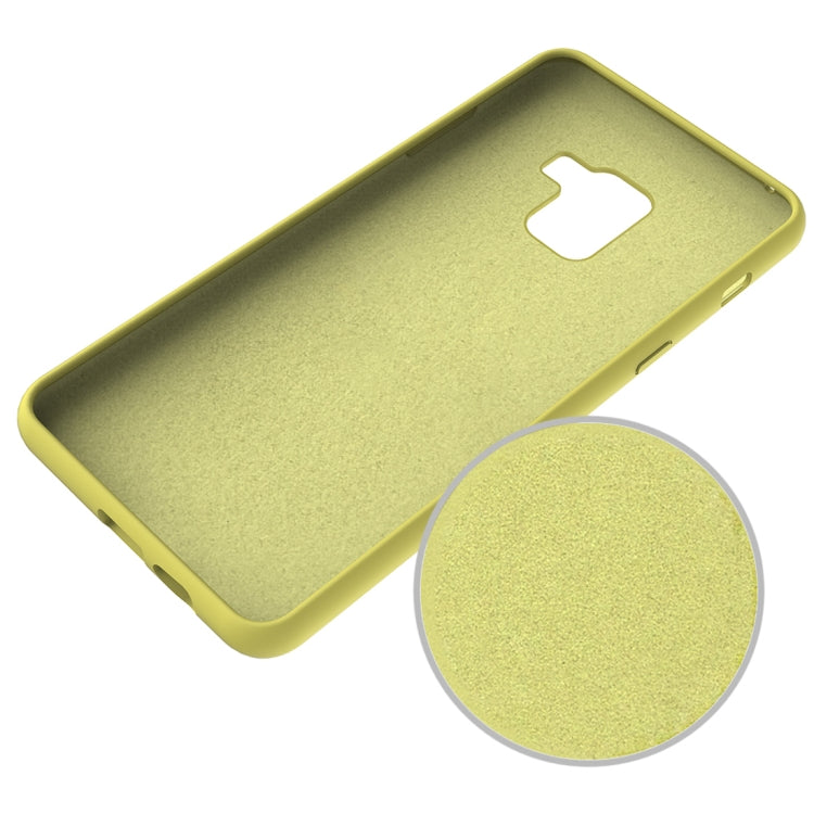 Solid Color Liquid Silicone Dropproof Protective Case for Samsung Galaxy A8 (2018)