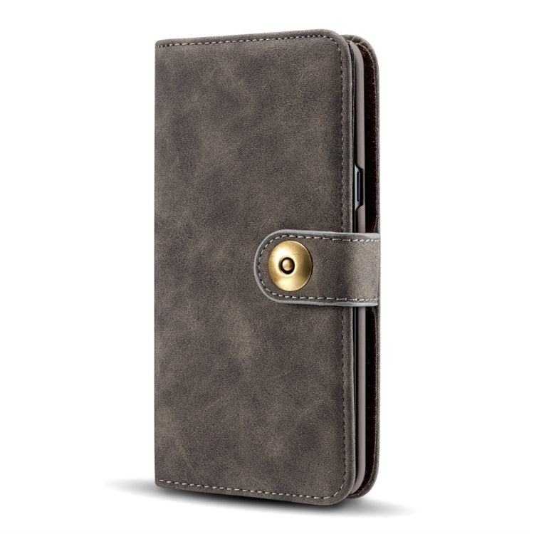 Retro Magnetic Detachable Horizontal Flip Leather Case for Galaxy S10, with Card Slots & Wallet & Photo Frame