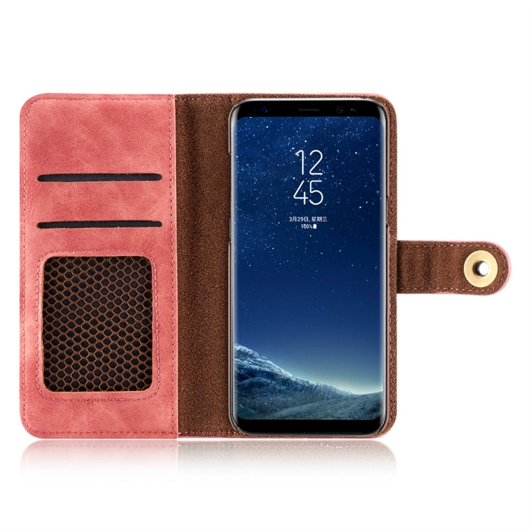 Retro Magnetic Detachable Horizontal Flip Leather Case for Galaxy S10, with Card Slots & Wallet & Photo Frame