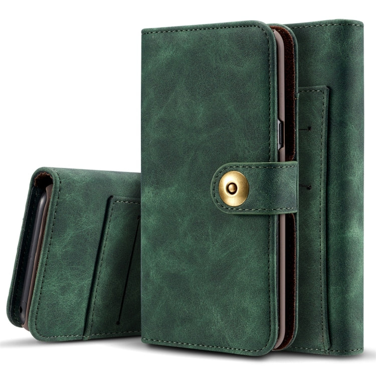 Retro Magnetic Detachable Horizontal Flip Leather Case for Galaxy S10 Plus, with Card Slots & Wallet & Photo Frame